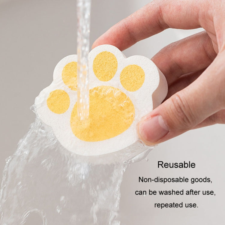Bathroom Glass Mirror Stain Removal Watermark Sponge Rub Faucet Descaling Cleaning Tool, Yellow, Pink