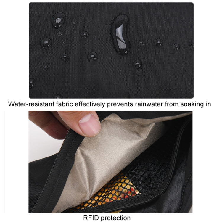 Passport Fit Invisible Waterproof Cell Phone Waist Pack Anti-theft Brush Travel Document Organizer Bag