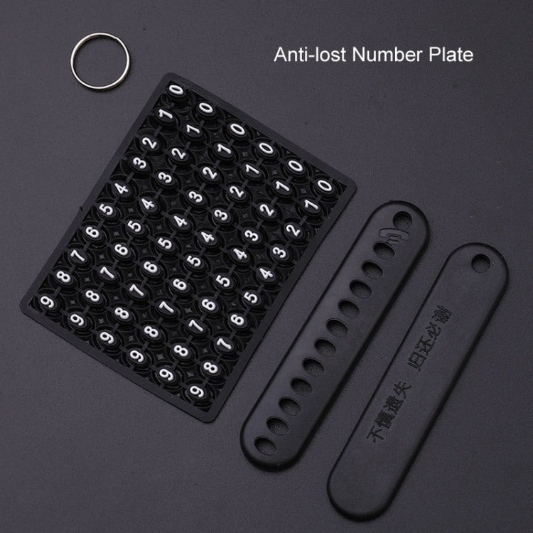 For Skoda Car Key Cover Multifunctional Keychain Anti-lost Number Plate, A, B, E, G