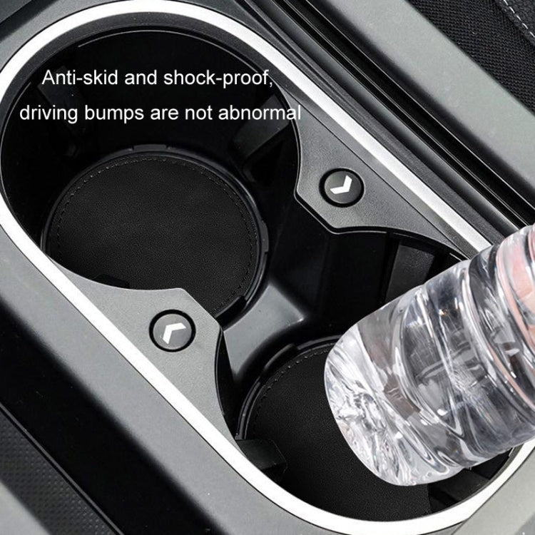 2pcs/ Set Car Suede Anti-Slip Water Coaster Car Interior Decoration