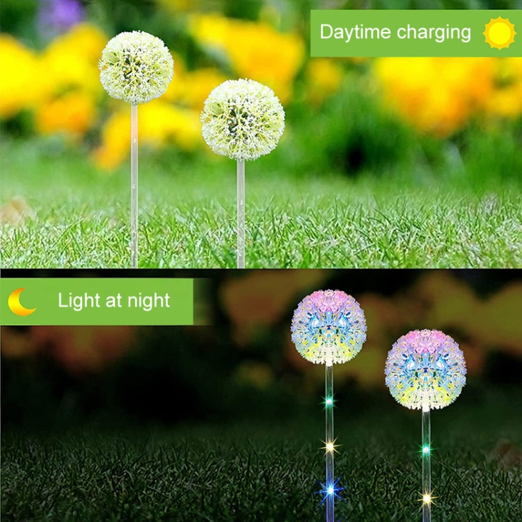 Dandelion Lawn Ground Plug Light Decoration Outdoor Solar LED Garden Lights, Single Head