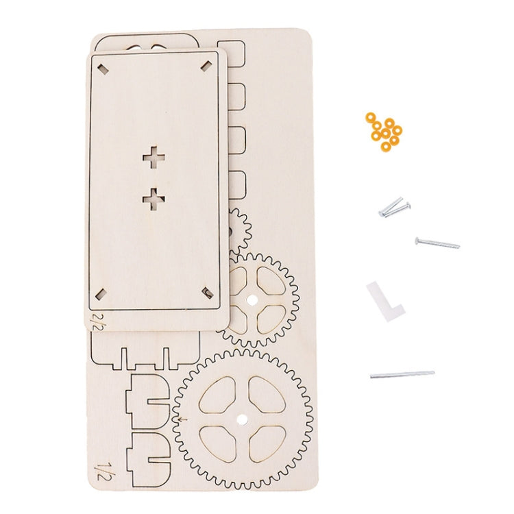 Gear Triple Action Physics Experiment Variable Speed Transmission Material Kit Kids Puzzle Toy, Gear Triple Action