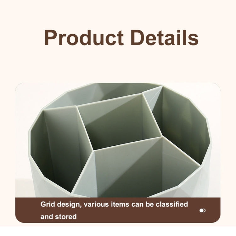 Desktop Rotating Pen Holder Large Capacity Stationery Storage Box Makeup Brush Storage Bucket