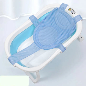 Baby Bath Tub Bathing Support Net Stand Newborn Non-Slip Suspended Shower Mat, 5 Buckle Blue, 5 Buckle Pink, 5 Buckle Green, T-type Blue, T-type Pink, T-type Green