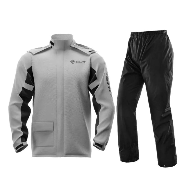 SULAITE Outdoor Motorcycle Riding Full Body Split Raincoat Suit, L, XL, XXL, XXXL, M