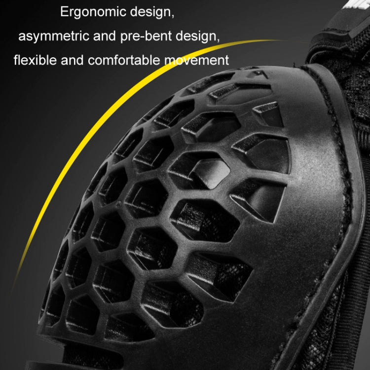 SULAITE Cycling Honeycomb Breathable Heat Dissipation Motorcycle Adjustable Protective Gear, 2pcs /Set Knee Pads, 2pcs /Set Elbow Pads, 4pcs /Set Knee Elbow Pads