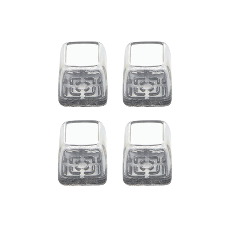 4pcs / Set Thickened Wear-Resistant Table And Chair Leg Covers Household Quiet Non-Slip Stool Foot Protector, Mini Small Round Transparent, Mini Small Round Light Gray, Mini Small Round Light Brown, Mini Small Square Transparent                        ...