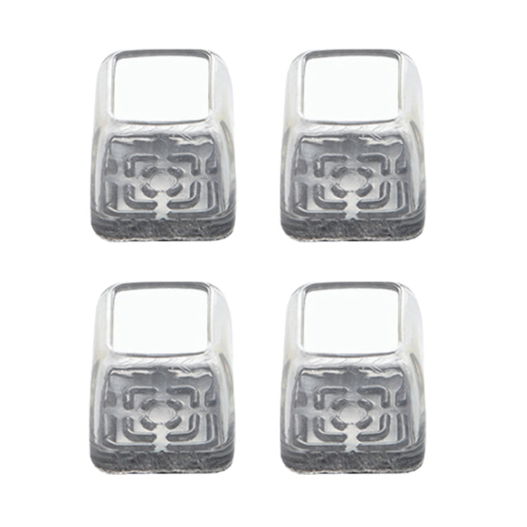 4pcs / Set Thickened Wear-Resistant Table And Chair Leg Covers Household Quiet Non-Slip Stool Foot Protector, Mini Small Round Transparent, Mini Small Round Light Gray, Mini Small Round Light Brown, Mini Small Square Transparent                        ...