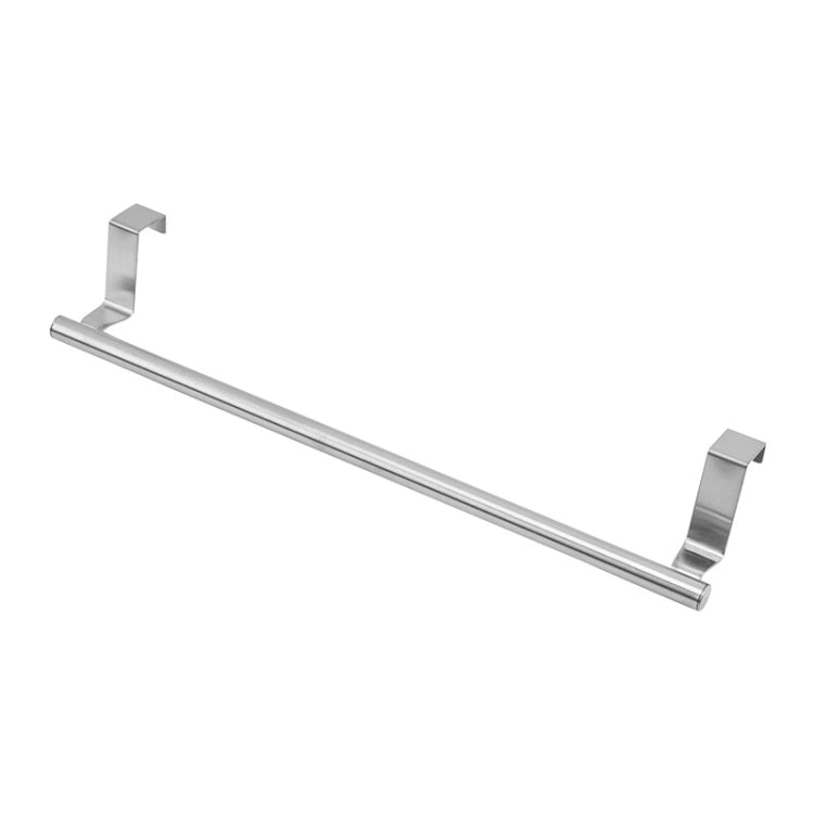 No-Punch Stainless Steel Over Door Towel Rack Cabinet Door Rag Hanging Holder, 23.5cm Silver, 23.5cm Black, 36.5cm Silver, 36.5cm Black, 36.5cm White