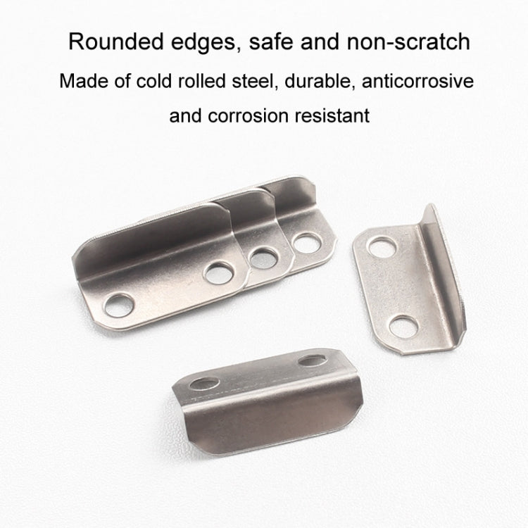 10pcs Lock Accessories L-Shaped Right Angle Office Drawer Lock Plate Furniture Parts Door Stopper