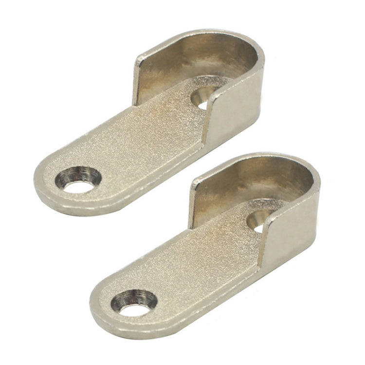 2pcs Wardrobe Closet Rod End Support Bracket Alloy Holder Hardware Furniture Accessories, Thickened, Normal