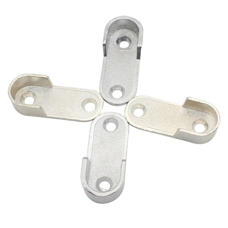 2pcs Wardrobe Closet Rod End Support Bracket Alloy Holder Hardware Furniture Accessories, Thickened, Normal