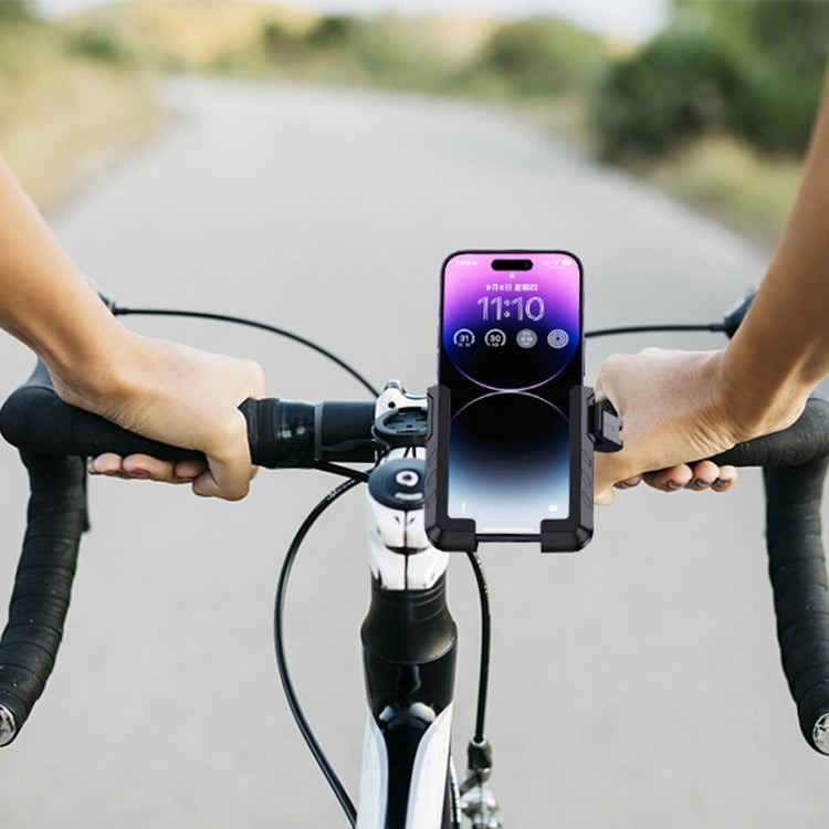 YYS-615 Motorcycle Bicycle Semi-Wrapped Riding Navigation Cell Phone Holder