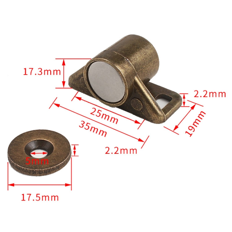 Household Cabinet Door Magnetic Suction Buckle Bumper Ball Adhesive Coupler