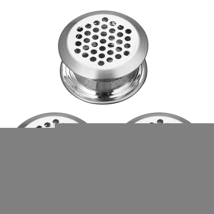 35mm Furniture Cabinet Cooling Stainless Steel Double Sided Ventilation Hole Decorative Cover, 3pcs