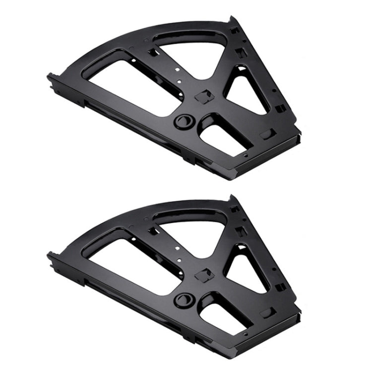 1pair Concealed Shoe Rack Cold Rolled Steel Flap Mounting Fittings, Single Layer Black, Single Layer Gray, Double Layer Black, Double Layer Gray, Three Layer Black, Three Layer Gray