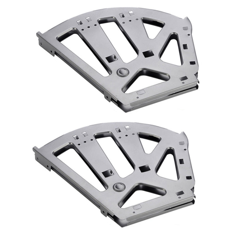1pair Concealed Shoe Rack Cold Rolled Steel Flap Mounting Fittings, Single Layer Black, Single Layer Gray, Double Layer Black, Double Layer Gray, Three Layer Black, Three Layer Gray