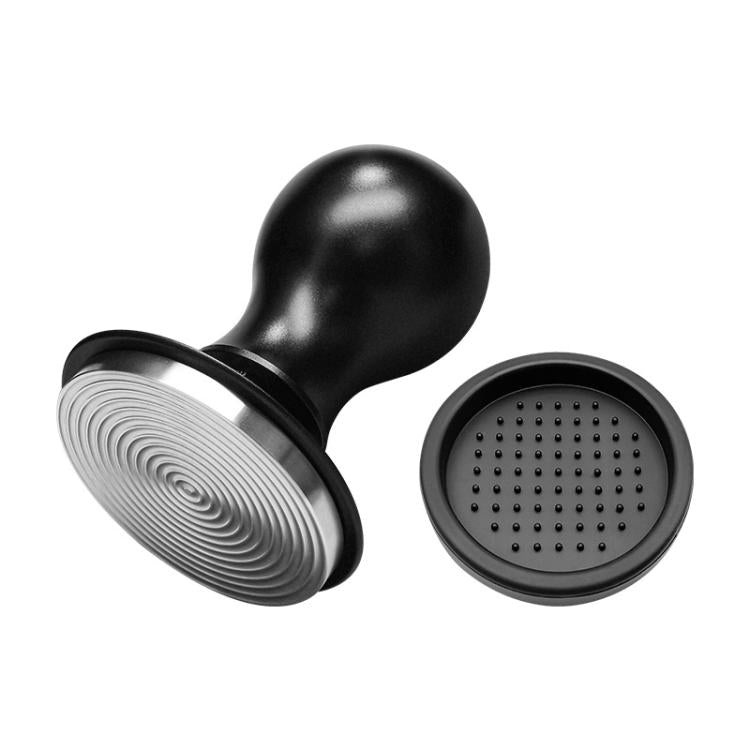 Coffee Constant Pressure Powder Press Adjustable Impact Hammer, Black Flat Bottom, Black Flat Bottom+Round Base, Black Thread, Black Thread+Round Base