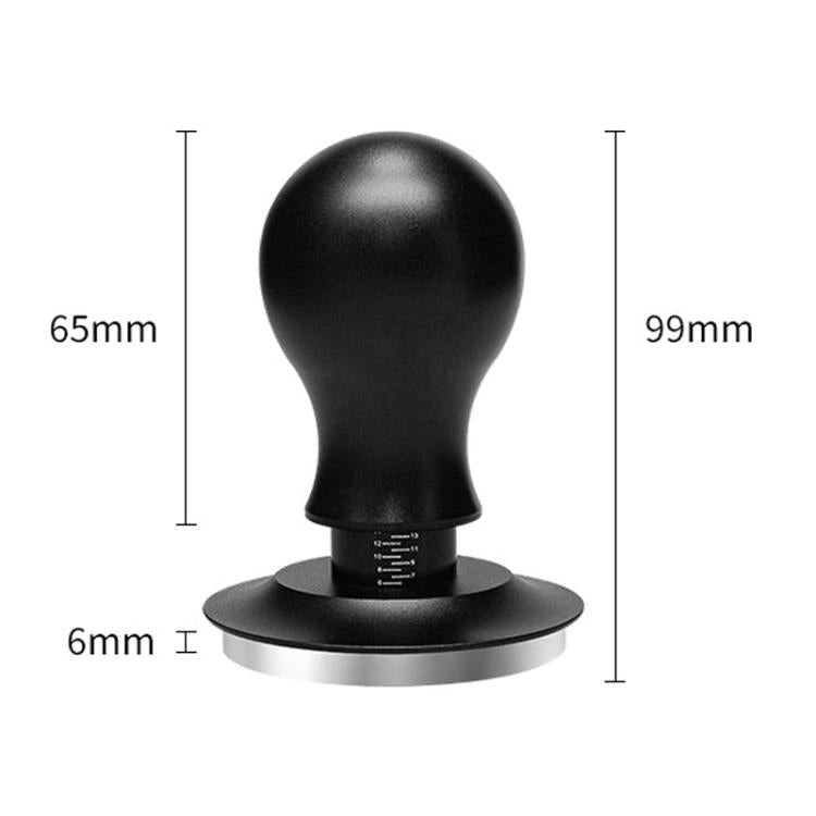 Coffee Constant Pressure Powder Press Adjustable Impact Hammer, Black Flat Bottom, Black Flat Bottom+Round Base, Black Thread, Black Thread+Round Base