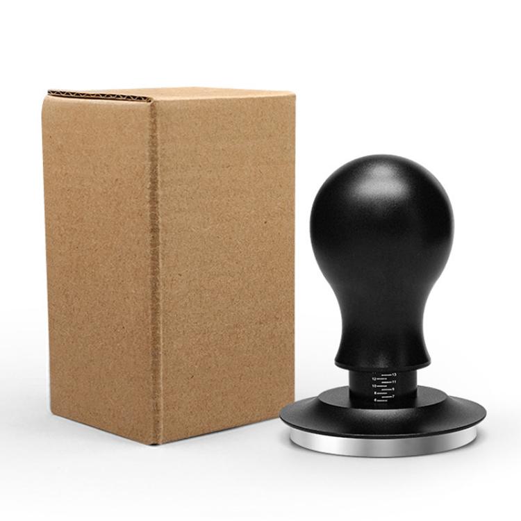 Coffee Constant Pressure Powder Press Adjustable Impact Hammer, Black Flat Bottom, Black Flat Bottom+Round Base, Black Thread, Black Thread+Round Base