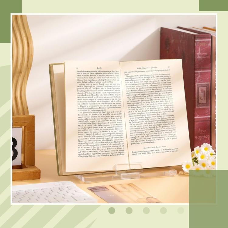 Acrylic Photo Frame Book Picture Plate Stand, 1set, 2sets