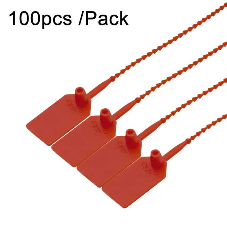 100pcs /Pack Plastic Seals Beaded Type Security Seals Container Fire Equipment Nylon Ties Snap Tags Labels Placards