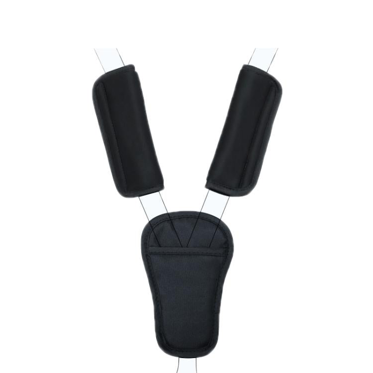 Baby Stroller Seat Belt Shoulder Guard, Black Regular, Black Nylon Patch, Black Crotch Protector, Black Regular 3pcs /Set, Black Nylon 3pcs /Set