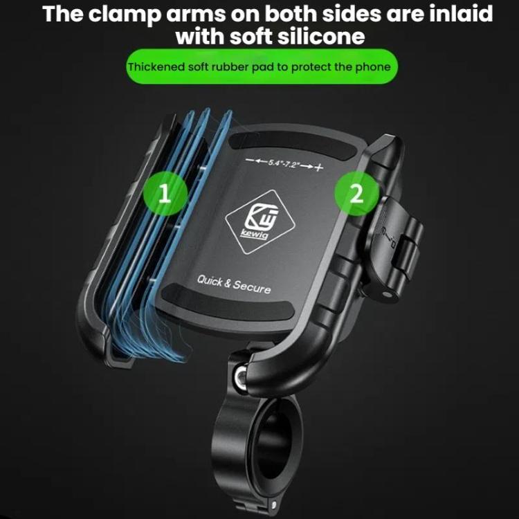 Kewig Motorcycle Bicycle Non-Blocking Mobile Phone Camera Navigation Bracket, M8SP-C1, M8SP-C2, M8SP-C3, M8SP-C4