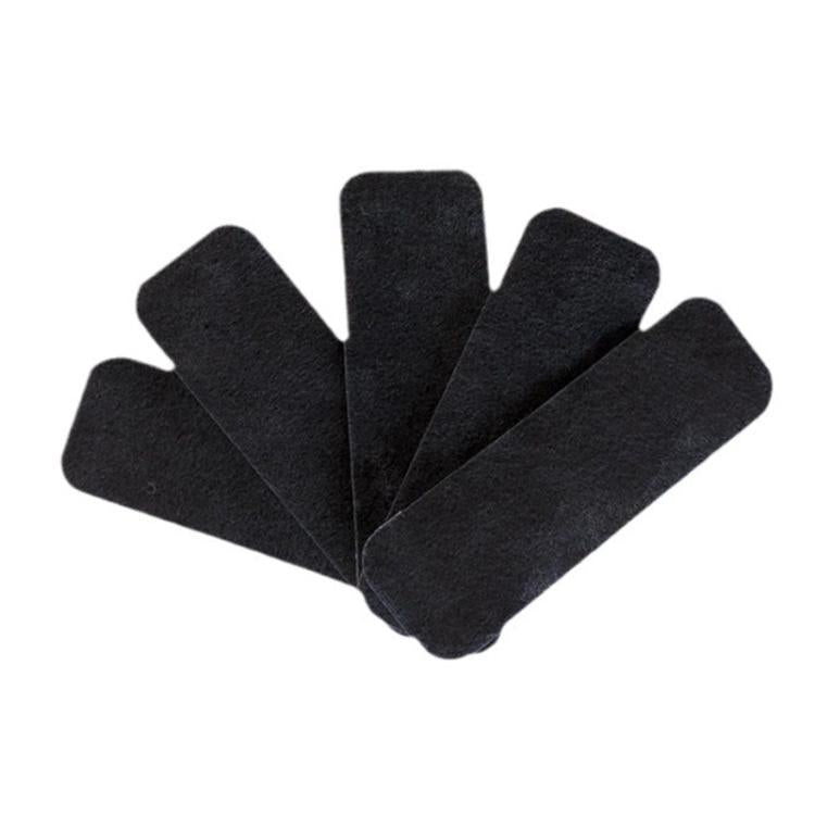 5pcs Electric Fan Blade Activated Carbon Air Filter Cotton With Adhesive, 25x9x0.3mm, 25x9x0.5mm