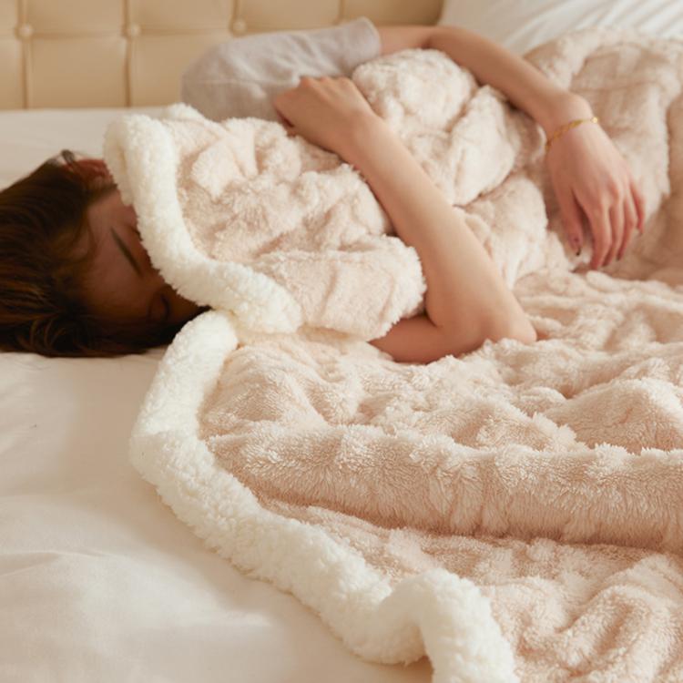 Thick Winter Taffeta Fleece Blanket Coral Fleece Sofa Blanket, 100x150cm, 120x200cm, 150x200cm, 180x200cm, 200x230cm