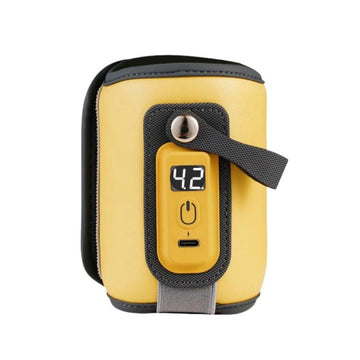 Portable Baby Bottle Heating & Insulating Sleeve with Digital Display USB-C Powered, 5 Adjustable Temperature Settings