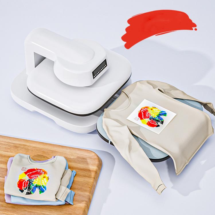 FCOLOR HTP-E38 Fully Automatic Electric Heat Press Machine 38x38cm T-Shirt Printer With Retractable Heat Press, EU Plug, US Plug, UK Plug