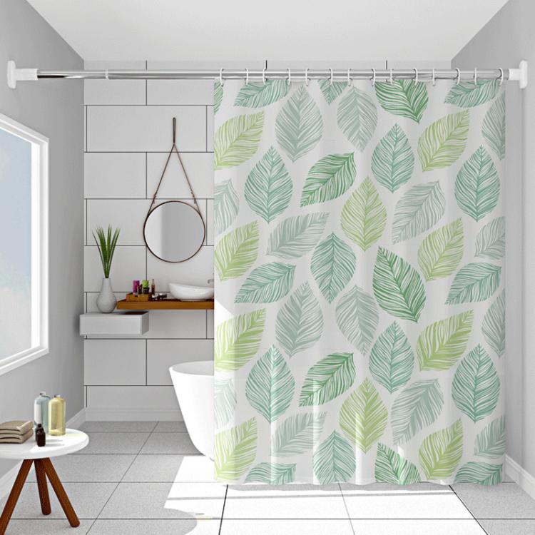 Bathroom Partition Mildew-Proof Waterproof No-Drill Thickened Shower Curtain, 120x180cm, 180x200cm