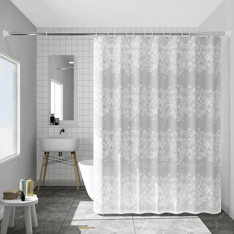 Bathroom Partition Mildew-Proof Waterproof No-Drill Thickened Shower Curtain, 120x180cm, 180x200cm