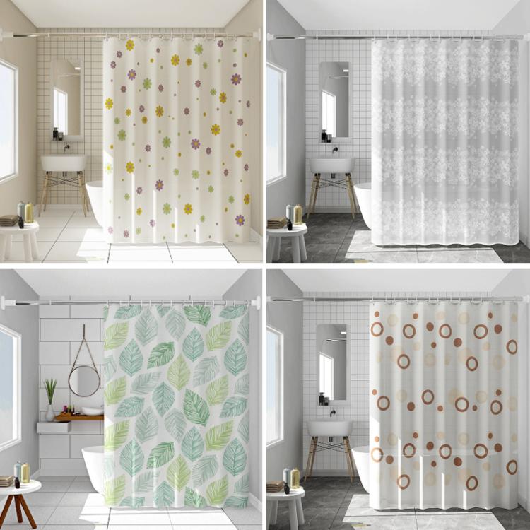 Bathroom Partition Mildew-Proof Waterproof No-Drill Thickened Shower Curtain, 120x180cm, 180x200cm