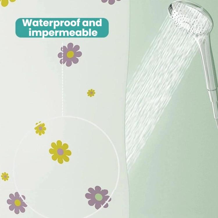 Bathroom Partition Mildew-Proof Waterproof No-Drill Thickened Shower Curtain, 120x180cm, 180x200cm