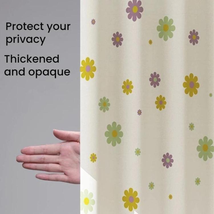 Bathroom Partition Mildew-Proof Waterproof No-Drill Thickened Shower Curtain, 120x180cm, 180x200cm