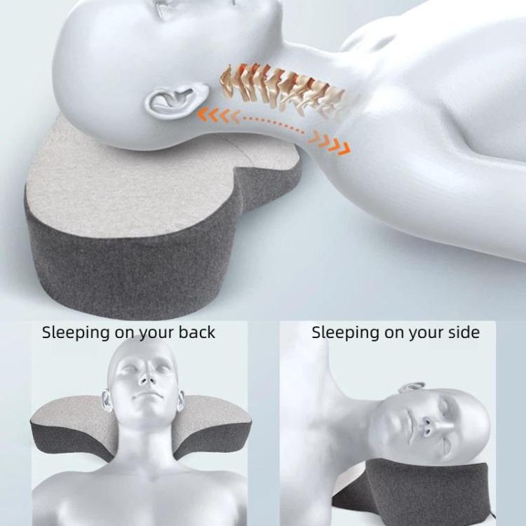 Frog Design Neck Pillow for Pain Relief Memory Foam Cervical Pillow with Ergonomic Contour for Side & Back Sleepers, Standard Version, Bamboo Charcoal Version, USB Heated Version