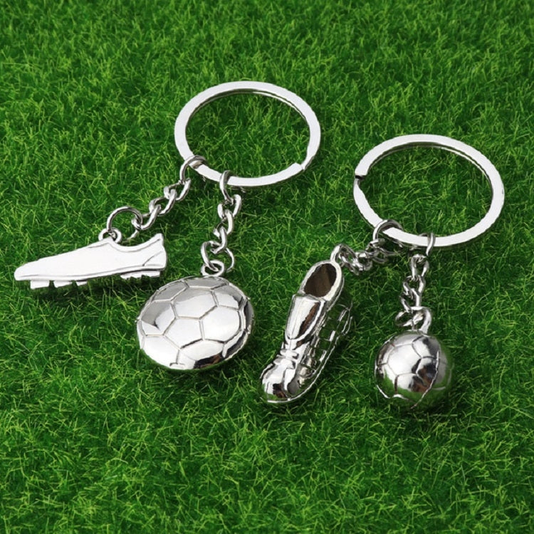2 PCS Creative Football Gift Pendant Metal Football Shoe Keychain, Football Shoes 389, Football Shoes 306, Athletes, Football Stadiums