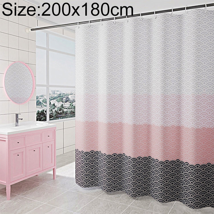 Geometric Shower Curtain Waterproof Bath Bathroom Curtain, With 200 x Height 200cm, With 100 x Height 200cm, With 120 x Height 200cm, With 150 x Height 200cm, With 220 x Height 200cm, With 260 x Height 200cm, With 280 x Height 200cm                    ...