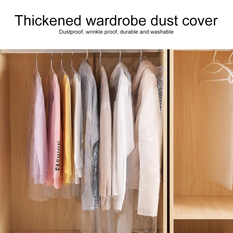 100 PCS Disposable Transparent Clothes Dust Bag Dust Cover, 55x80cm PP 4 Wires, 60x90cm PP 4 Wires, 60x100cm PP 4 Wires, 55x80cm Thicken PE 6 Wires, 60x90cm Thicken PE 6 Wires, 60x100cm Thicken PE 6 Wires, 60x110cm PP 4 Wires, 60x110cm Thicken PE 6 Wir...