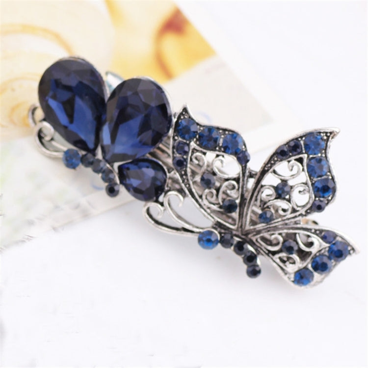 Women Vintage Crystal Rhinestone Flower Hair Pin Girls Antique Silver Barrette Butterfly Hair Clip, TBD062309701A, TBD062309701B, TBD062309701C, TBD062309701D, TBD062309701E, TBD062309701F, TBD062309701G