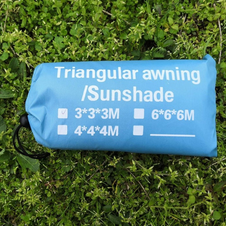 Outdoor Sunshade Triangle Sky Screen Simple Sun Protection Canopy, 3X3X3M, 4X4X4M, 6X6X6M