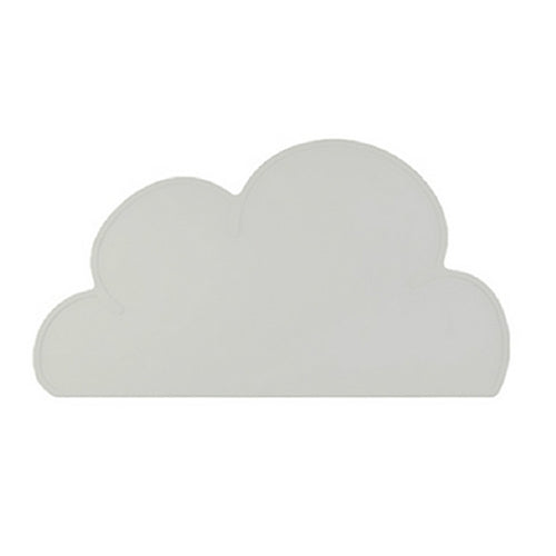 Children Cloud Silicone Placemat Waterproof Environmental Protection Student Table Mat, White, Black, Yellow, Blue, Green, Light Pink, Dark Gray, Light Blue, Light Green, Light Gray, Dark  Pink