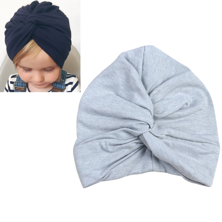 Baby Hat Cotton Soft Turban Knot Summer Bohemian Kids Girls Newborn Cap, Yellow, Green, Navy Blue, Gray, Light Green, Pink, Rose Red, Dark Purple