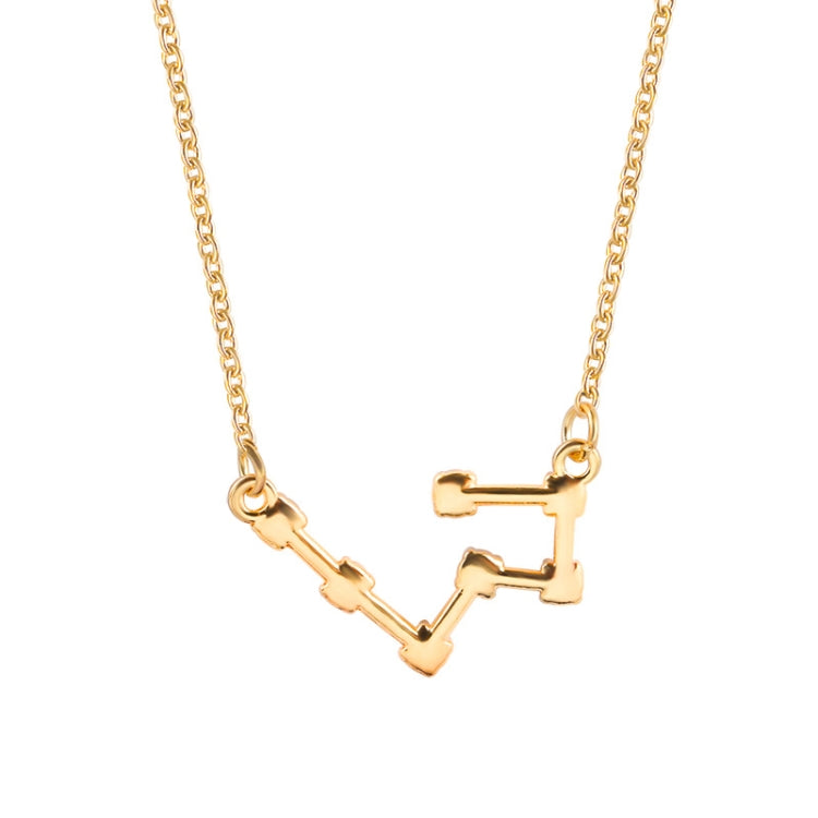 Fashion Zircon Pendant Zodiac Guardian Necklace Short Clavicle Chain, Aquarius-Gold, Aquarius-Silver, Pisces-Gold, Pisces-Silver, Aries-Gold, Aries-Silver, Taurus-Gold, Taurus-Silver, Gemini-Gold, Gemini-Silver, Sagittarius-Gold, Sagittarius-Silver    ...