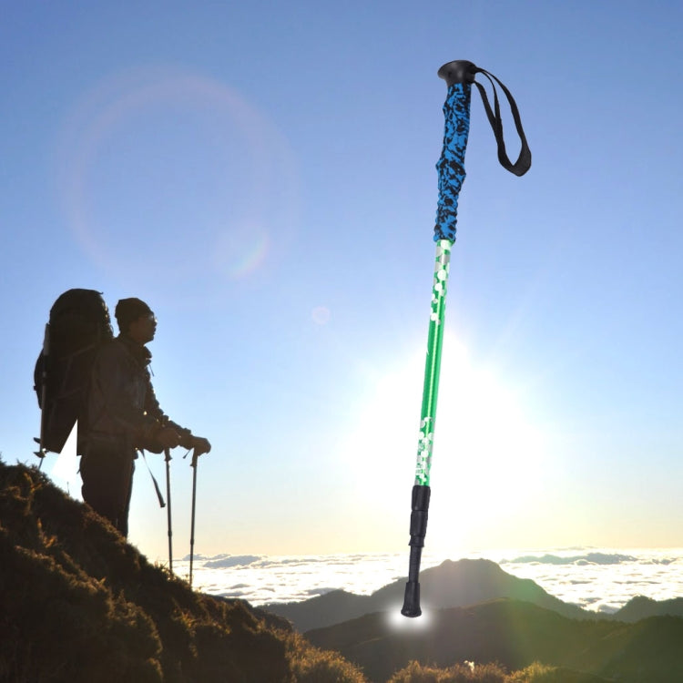 135cm Adjustable Portable Height Outdoor Aluminum Trekking Poles, Orange#135cm, Red#135cm, Green#135cm, Blue#135cm