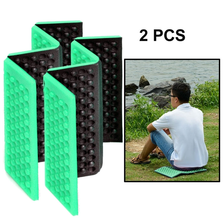 2 PCS Portable Folding Cellular Massage Cushion Outdoors Damp Proof Picnic Seat Mats EVA Pad, 2 PCS (Red), 2 PCS (Dark green), 2 PCS (Grass green), 2 PCS (Orange), 2 PCS (Blue), 2 PCS (Purple)
