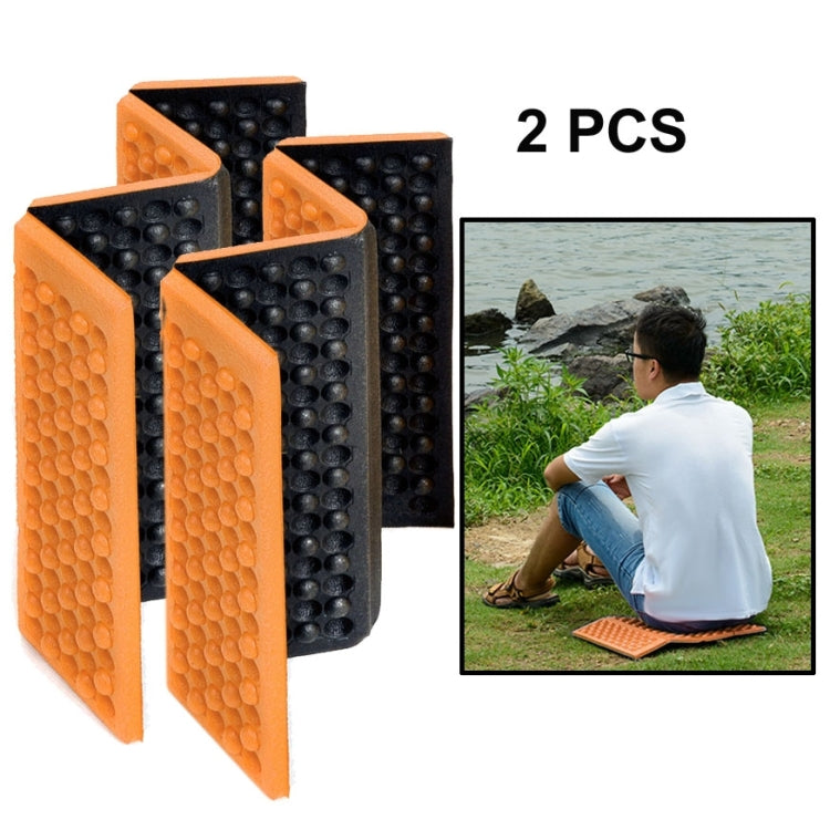 2 PCS Portable Folding Cellular Massage Cushion Outdoors Damp Proof Picnic Seat Mats EVA Pad, 2 PCS (Red), 2 PCS (Dark green), 2 PCS (Grass green), 2 PCS (Orange), 2 PCS (Blue), 2 PCS (Purple)